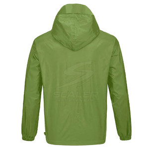 Men's Hooded Windbreaker <b>Winter</b> <b>Jacket</b> Regular Fit Breathable & <b>Waterproof</b> Front Logo for Everyday Use - Product Image 2