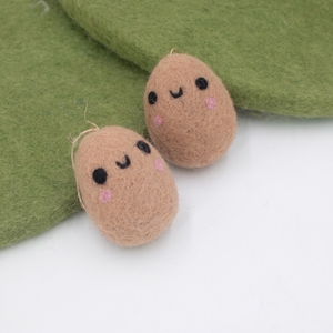 Wholesale Child Cute Face Felt Easter Egg Ornament Handmade Spring Hanging Decor Gift Set - Product Image 4