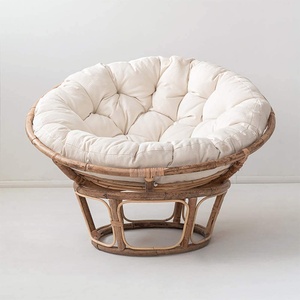 Rattan papasan accent <b>chair</b> high quality natural <b>cane</b> bowl <b>chairs</b> outdoor patio furniture set - Product Image 2