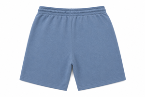 Custom <b>Men's</b> Blue Fleece <b>Shorts</b> Drawstring Casual Sweat <b>Shorts</b> Cotton Blend Athletic <b>Lounge</b> Wear - Product Image 2