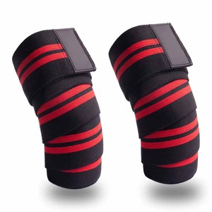 Heavy Duty Adjustable <b>Knee</b> Wraps For Powerlifting Squat Deadlift Gym Workout Compression Support Fitness <b>Exercise</b> Training Gear - Product Image 1