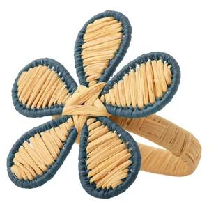 Exquisite Natural Rattan Flower Napkin <b>Ring</b> Handcrafted Rustic Dining Table Decor Accessory for Weddings and Restaurants - Product Image 2