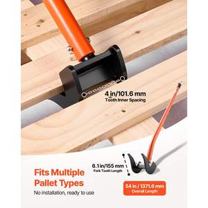 Herramienta de 50 pulgadas de acero al carbono de alta resistencia para quitar tableros de terraza, desmontar palets y separar paneles de yeso, con capacidad de 2000 lb - Product Image 4