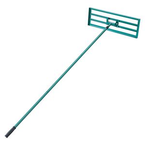 Rastrello Livellatore per Prato 30"x10" con Manico in Acciaio da 78", Attrezzo da Giardino Resistente con Testa in Plastica - Product Image 5