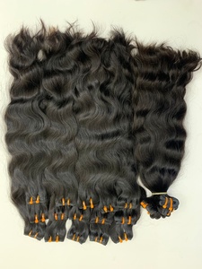 Extensions de cheveux vierges russes Remy 100 % alignées sur les cuticules, non traitées, double trame machine, couleur personnalisable, cheveux humains indiens - Product Image 4