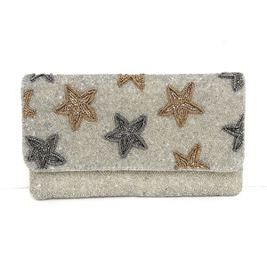 Handmade Durable Star Beaded Portable Foldable Custom Size Evening Purse Clutch <b>Bag</b> Party Sequin Pouch Wedding Coin Purse <b>Gift</b> - Product Image 2