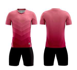 Conjunto de Uniforme de Fútbol con Estampado Degradado, Tela Transpirable de Secado Rápido, Manga Corta, Colores y Logotipo Personalizables, para Todas las Temporadas - Product Image 5