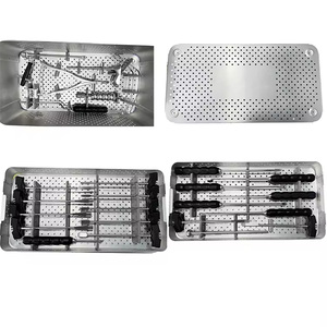 Set de Instrumentos Quirúrgicos para Columna Vertebral PLIF/TLIF, Set de Instrumentos Manuales para Cirugía Minimal Invasiva de Columna Vertebral, Instrumentos para Tornillos Pediculares GUJJAR SURGICAL - Product Image 1