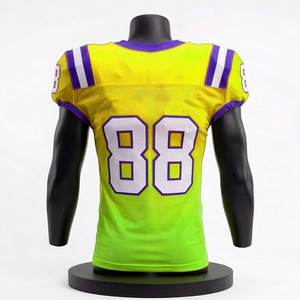 Maillots de football américain sur mesure, prix usine, pour hommes et unisexe, personnalisables avec impression de logo, prix compétitif, tenues d'équipe. - Product Image 4