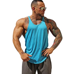 Logo personnalisé hommes gilet de gymnastique débardeur respirant entraînement musculaire musculation Stringers tricoté Fitness vêtements de travail - Product Image 4
