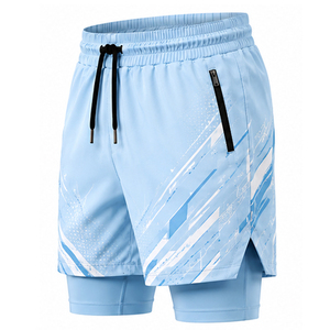 Shorts de bain pour hommes personnalisés, poches imperméables, séchage rapide, légers, shorts de plage, vêtements de sport d'été, fabricant de vêtements pour hommes - Product Image 2