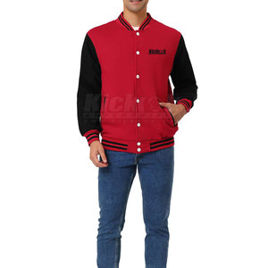 Chaqueta Urbana Estilo Letterman para Hombre, 100% Algodón, Resistente al Viento, Ropa Casual para Viajes, Running, Deportes y Ropa Urbana de Invierno - Product Image 2