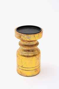 Customized Gold Finish <b>Large</b> Farmhouse Wooden Pillar <b>Candle</b> Holder Handmade Rustic <b>Candle</b> Jar for Wedding Home Table Decor - Product Image 2