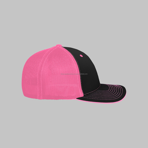 หมวกเบสบอลปัก6แผงสำหรับทั้งชายและหญิงหมวกผ้าฝ้ายปรับขนาดได้หมวกเบสบอลขอบโค้งสองสีงานตามสั่ง - Product Image 2