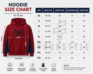 Sweat à capuche unisexe en polaire rouge avec logo araignée et poche pour un usage décontracté - Product Image 5