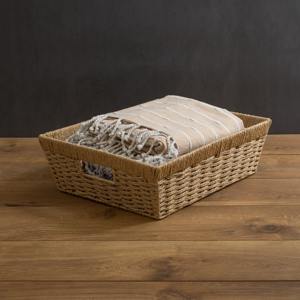 Cesta rectangular de mimbre marino con base biselada, cesta de almacenamiento hecha a mano, venta al por mayor, ecológica, hecha en Vietnam - Product Image 2