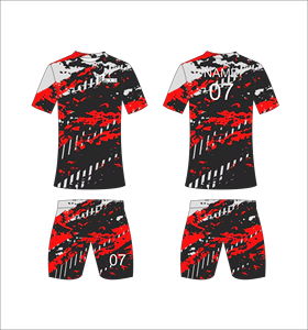 Conjunto de Uniforme de Fútbol Rojo Sublimado Personalizado, Conjuntos de Entrenamiento de Fútbol Transpirables para Hombre, Traje Deportivo de Secado Rápido al por Mayor para Equipos - Product Image 1