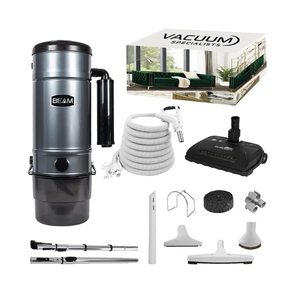 Système d'aspiration centralisée avec buse électrique de 35 pieds, kit de nettoyage de luxe - Product Image 1