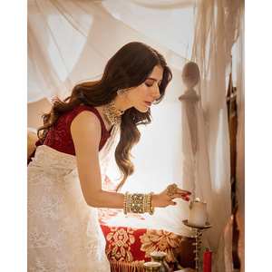 Hermoso Sari con Lentejuelas para Fiestas, Estilo Perfecto para Vestidos de Cóctel - Product Image 4