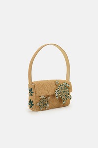 Bolso de Hombro Tipo Clutch con Cuentas Estilo Bohemio para Mujer, Bolso de Mano para Fiestas, Compras y Eventos, Hecho a Mano con Cierre de Cremallera - Product Image 4