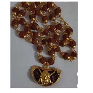 Pulsera Original Karungali Mala con Cuentas de Madera Natural Karungali y Acabado Plateado, Collar Espiritual ZARA ENTERPRISES - Product Image 5