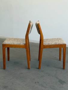 Chaise de salle à manger en bois massif nordique, siège et dossier rembourrés, mobilier minimaliste moderne pour la maison et les restaurants - Product Image 2