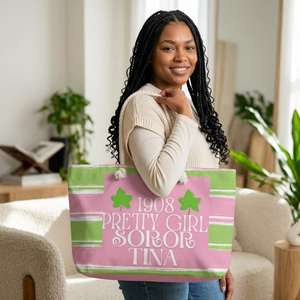 AKA Pretty Girl Weekender <b>Bag</b> Personalized AKA Apparel Probate Gift Travel Tote Greek Life <b>Overnight</b> Carryall <b>Bag</b> - Product Image 6