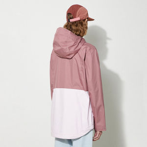 Veste à capuche pour femme, colorée, à manches longues, fermeture éclair, imperméable, en polyester, vêtements d'extérieur décontractés pour l'automne - Product Image 4