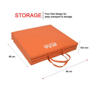 Tapis de gymnastique pliable Stag Iconic, tapis d'entraînement portable absorbant les chocs pour la salle de sport à domicile et la pratique sportive - Product Image 2