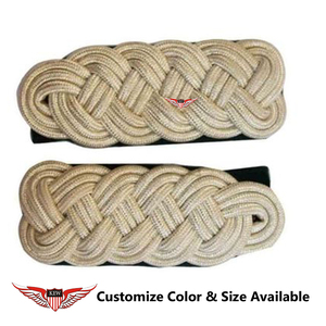 KEW - Hombreras Personalizables Ecológicas con Hilo de Alambre Blanco para Uniformes Alemanes - Product Image 2