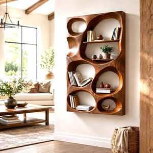 Meilleur prix Live Edge coin en bois étagère flottante montage mural décoration de la maison et literie utiliser pour les cadeaux de pendaison de crémaillère - Product Image 4