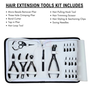 Factory Pricing Professional Hair Extension Tools Stainless Steel High Quality Hair Extension Tape <b>Pliers</b> <b>Set</b> with Custom Logo - Product Image 6