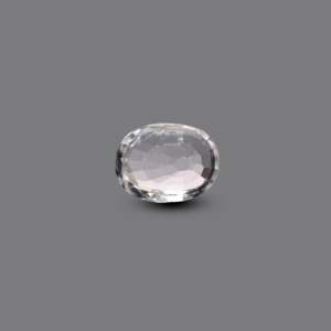 Loose Oval Cut White Zircon Gemstone 4.45 Carat 20x30mm Lab Created for Fine Jewelry - Product Image 2