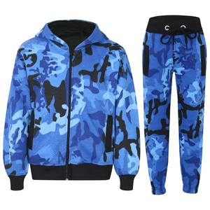 Survêtement à capuche zippé pour enfants, pantalon de jogging pour enfants, survêtement de sport pour enfants en gros - Product Image 1