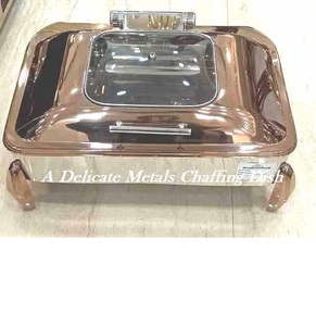 Delicate Metals Stainless Steel Luxury Durable Chafing Dish Dinnerware Sets for Wedding Parties and <b>Food</b> <b>Warmers</b> DCD-004 - Product Image 2