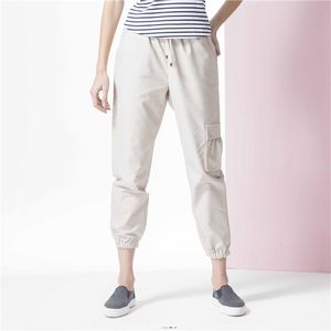ODM Pantalon à poches Pantalon taille élastique longueur mollet pour femme - Product Image 4