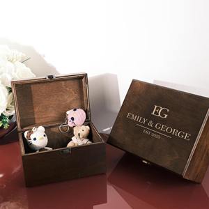 Caja de Madera Grabada con Láser Personalizada Hecha a Mano, Caja de Madera Única Grabada con Láser, Caja de Joyería, Caja de Almacenamiento, Estuche de Boutique al por Mayor - Product Image 3