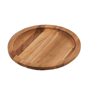 Sous-plat en bois résistant à la chaleur, antidérapant, pour cuisine, diamètre 400 mm, sous-plats en bois naturel, vente flash - Product Image 1