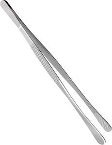 Pinzas de Manicura de Acero Inoxidable de 12 Pulgadas con Punta Inclinada, Duraderas y Largas para Uso Doméstico - Product Image 1