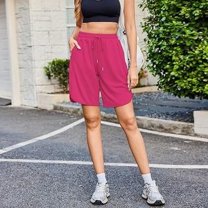 Shorts de sport et d'entraînement pour femmes, nouveau style, haute qualité, 100% coton, séchage rapide, avec taille élastique, pour la vente en gros - Product Image 4