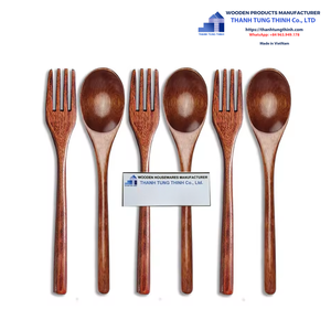 Thanh Tung Thinh Wooden Spoon Oval Shape Handmade Rustic Kitchen Utensil Made In Vietnam - Product Image 4