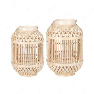 Abat-jour CAPSULE pour suspension, en bambou et rotin, pour plafonnier en jacinthe - Product Image 3
