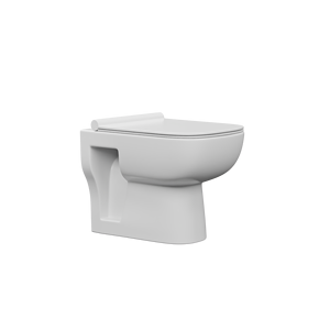 WC monobloc moderne à poser au sol avec cuvette allongée en céramique, fermeture douce, écologique, facile à nettoyer - Product Image 4