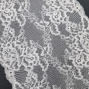 Cinta Elástica de Encaje Floral de 23 cm, Ligera, de Nailon y Spandex, Tejido de Encaje Elástico para Lencería, Vestidos y Prendas de Vestir - Product Image 2