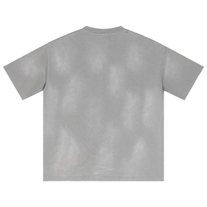 OEM Crew Neck Streetwear Heavyweight Sprayed Fading Effect Wash <b>T</b> shirt With Pockets - Product Image 6