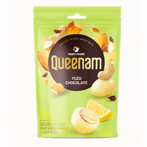 Drajeado de Chocolate Yuzu con Almendras y Anacardos, 150G, Venta al por Mayor, HALAL, OEM/ODM, Fábrica Global, Vietnam - Product Image 1
