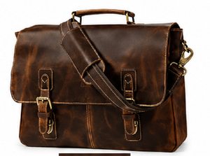 Gravs Classic Vintage Genuine Leather Messenger <b>Bag</b> Business Laptop Satchel Travel <b>Bag</b> Portable High Quality OEM ODM Wholesale - Product Image 4