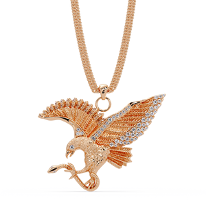 Individuelles Logo 925 Silber Labor-Diamant Iced Out Adler-Anhänger Luxus Hip-Hop Schmuck OEM ODM Halskette Maßanfertigung - Product Image 3