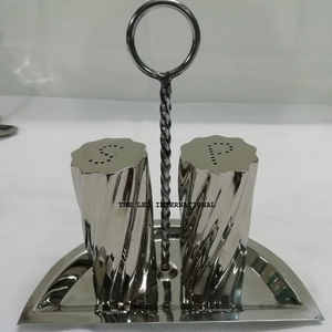 Juego de Salero y Pimentero de Acero Inoxidable Contemporáneo, Recipientes Creativos para Condimentos a Bajo Precio - Product Image 4