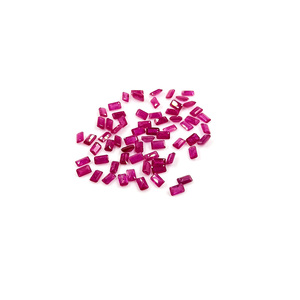 Rubis naturels non traités du Mozambique, octogones calibrés 3x5mm, pierres précieuses de rubis naturelles facettées pour la fabrication de bijoux, prêtes à l'emploi - Product Image 1